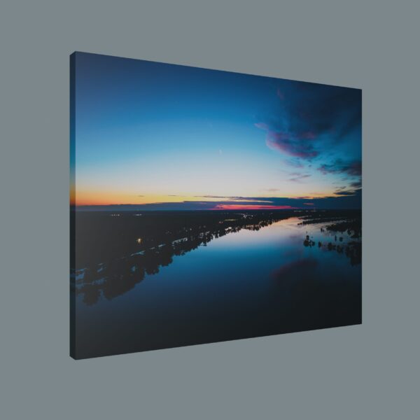 Sunset at Old River – 10"x8" Canvas